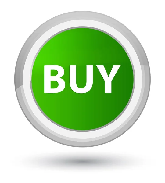 Kaufen prime grünen runden Knopf — Stockfoto