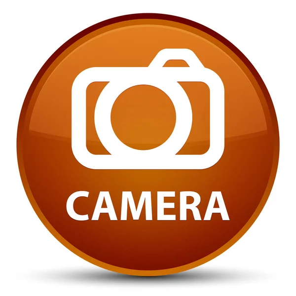 Camera special brown round button — Stock Photo, Image