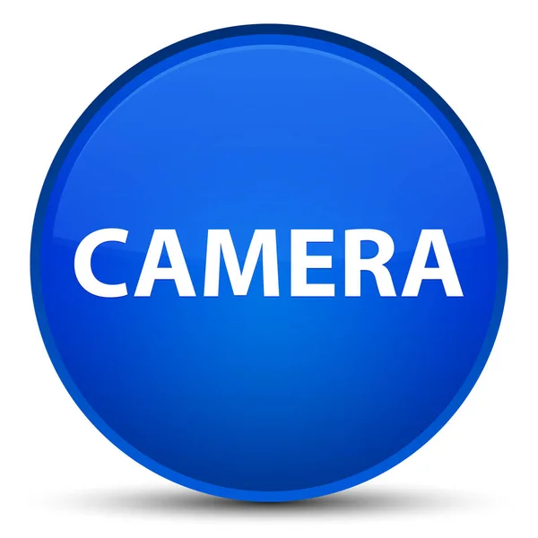 Ειδικές μπλε στρογγυλό κουμπί κάμερας — Φωτογραφία Αρχείου