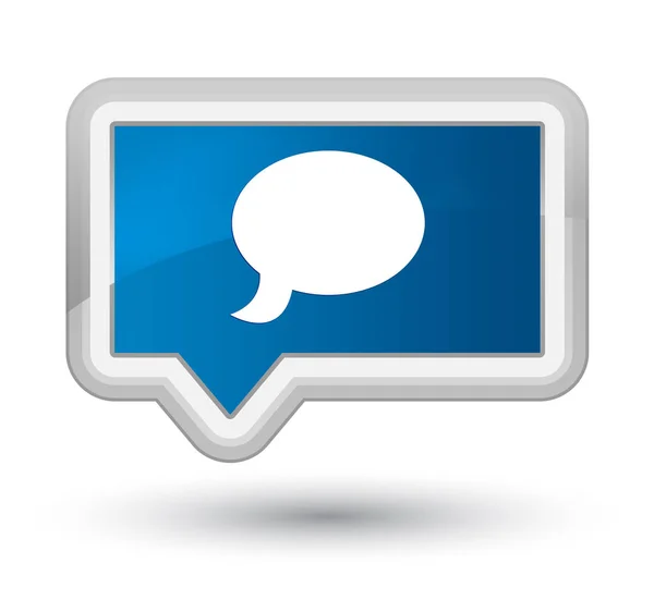 Chat icon prime blue banner button — Stock Photo, Image