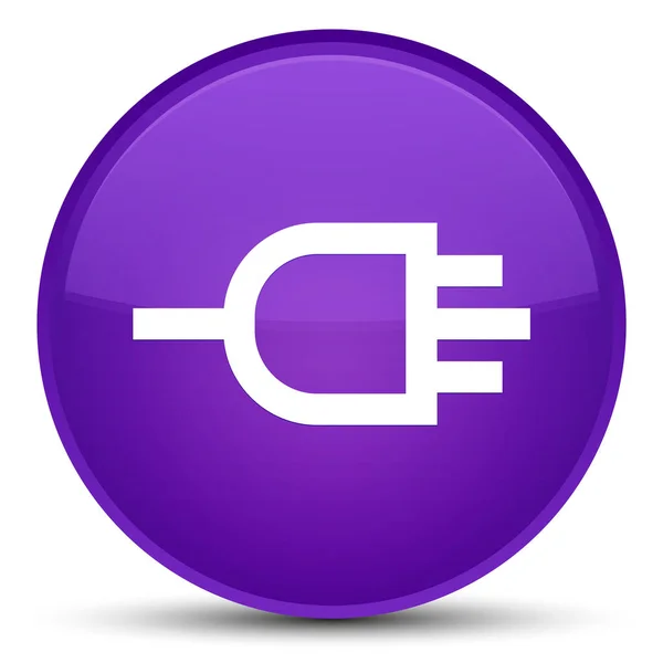 Ikonę specjalne fioletowy okrągły przycisk połączenia — Zdjęcie stockowe
