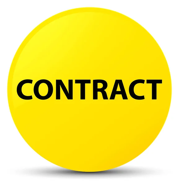 Contract gele ronde knop — Stockfoto