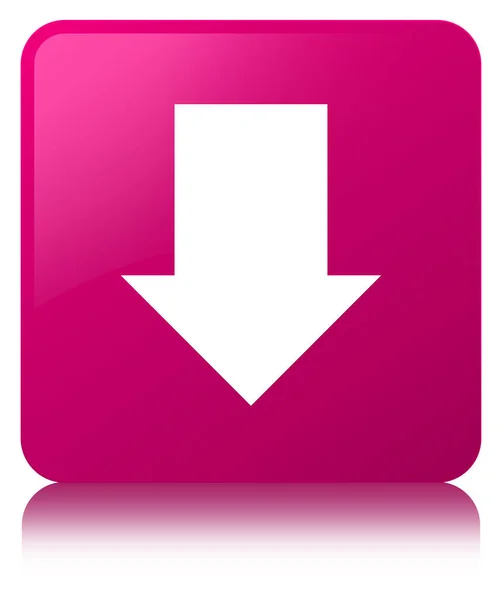 Download arrow icon pink square button — Stock Photo, Image