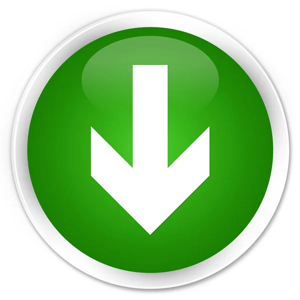Download arrow icon premium green round button — Stock Photo, Image