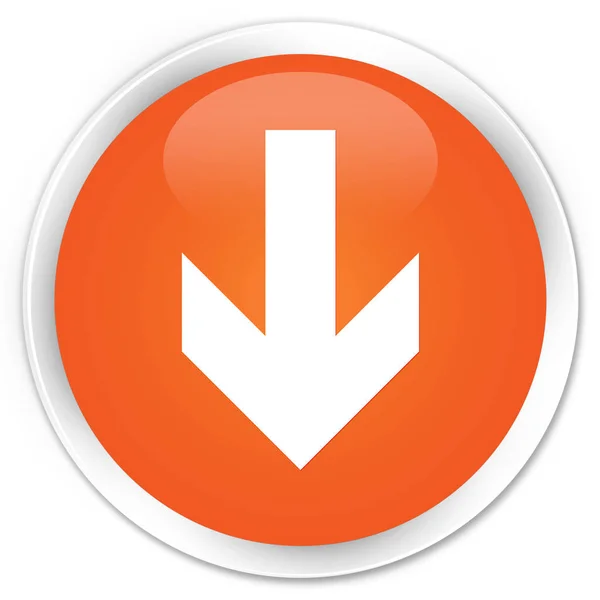 Baixar ícone de seta prémio laranja botão redondo — Fotografia de Stock