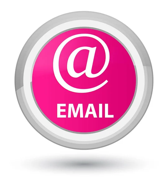 Email (icona dell'indirizzo) primo pulsante rotondo rosa — Foto Stock