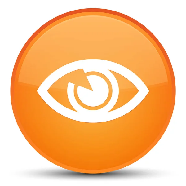 Eye icon speciell orange runda knappen — Stockfoto