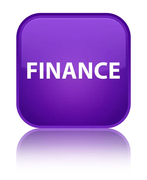 Finance special purple square button — Stock Photo, Image