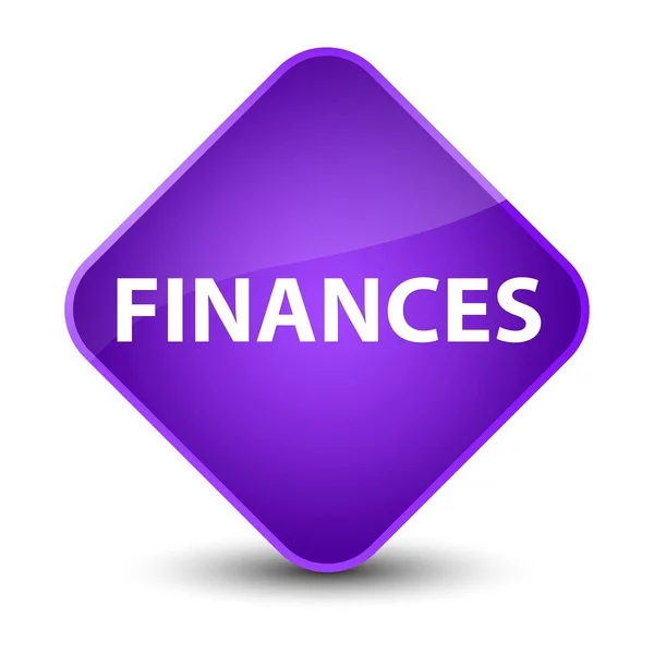 Finances elegant purple diamond button — Stock Photo, Image