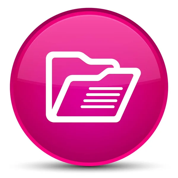 Folder icon special pink round button