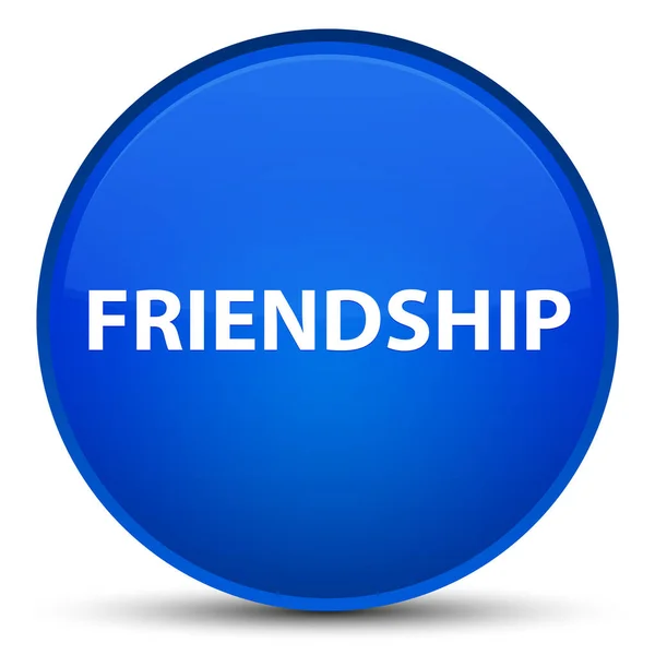 Friendship special blue round button — Stock Photo, Image