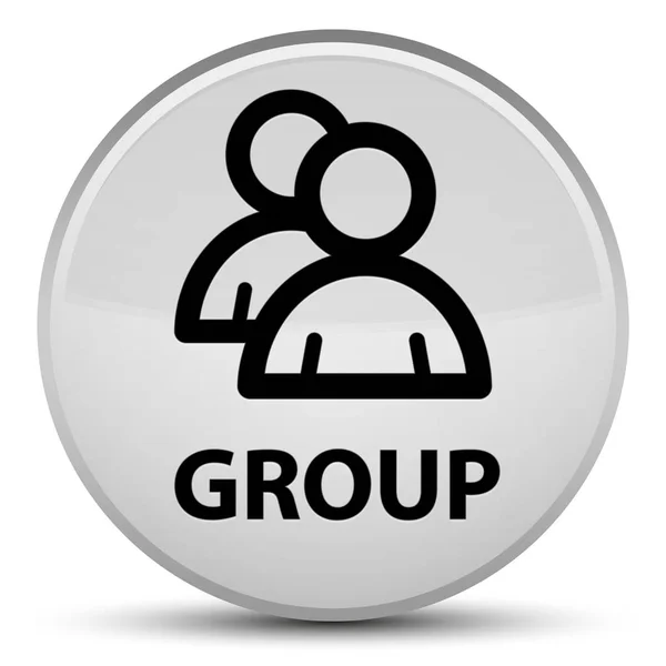그룹 특별 한 흰색 라운드 버튼 — 스톡 사진