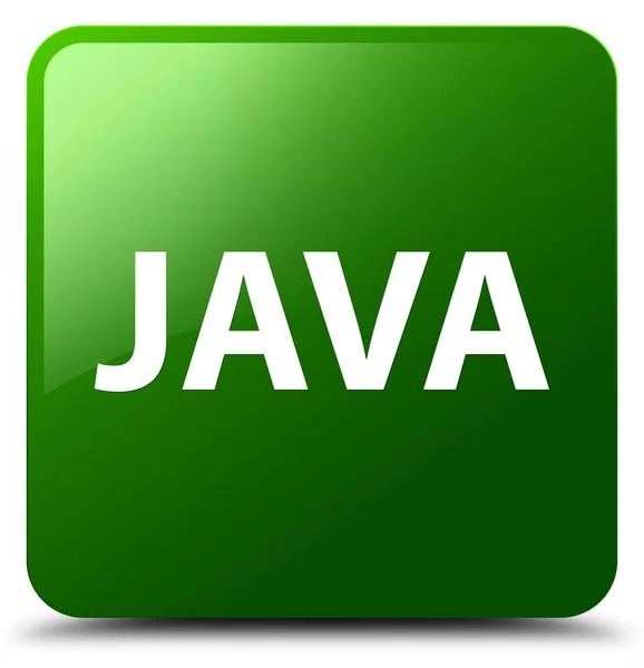 Java green square button — Stock Photo, Image