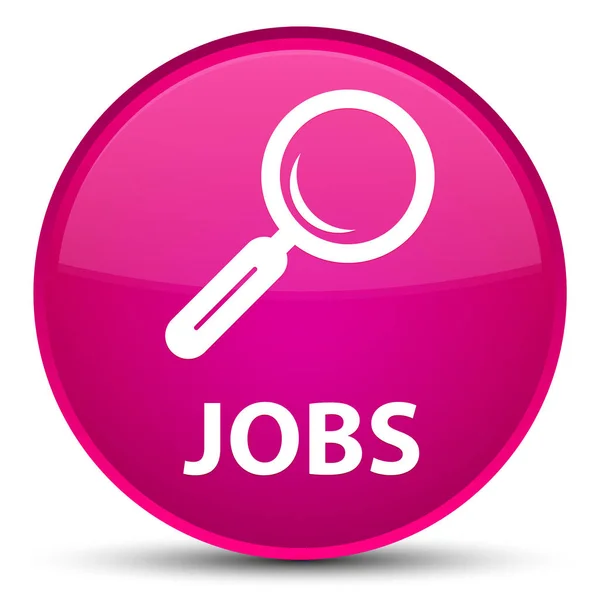 Jobs special pink round button — Stock Photo, Image