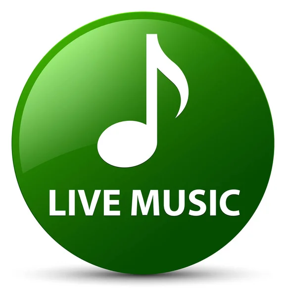 Live music green round button