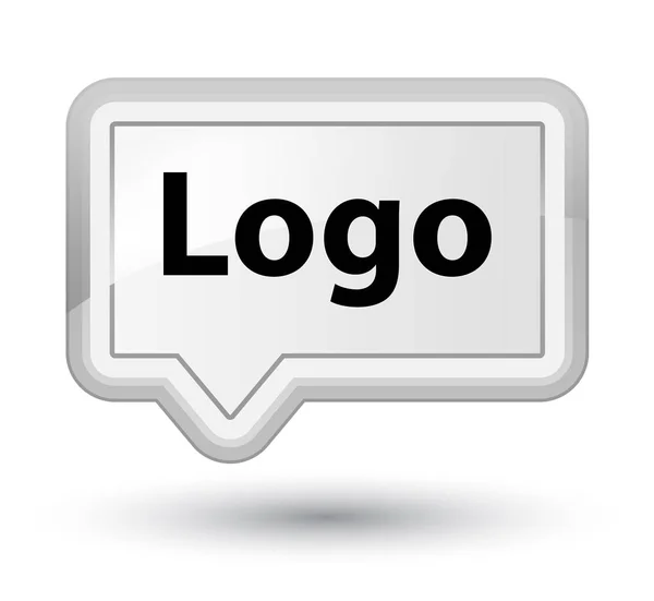 Logo prime banner branco botão — Fotografia de Stock