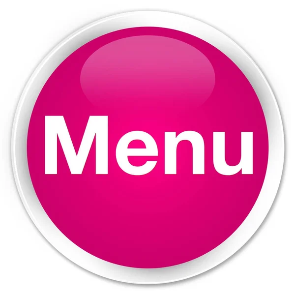 Menu premium pink round button — Stock Photo, Image