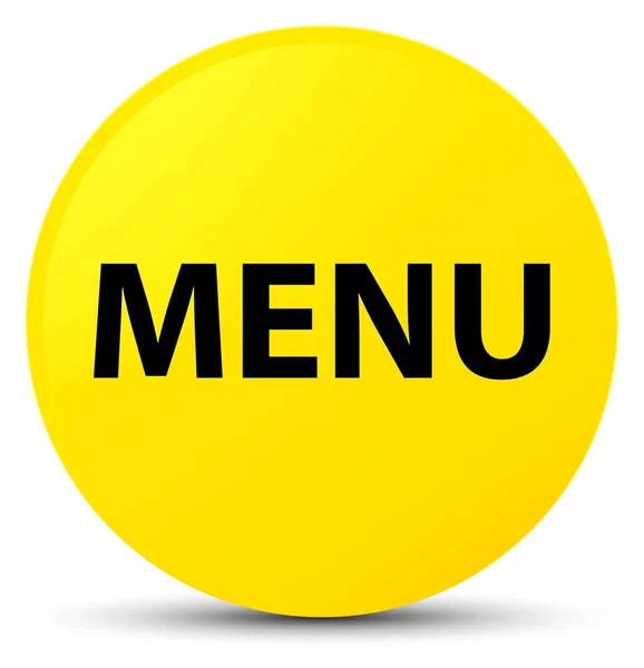 Menu bouton rond jaune — Photo