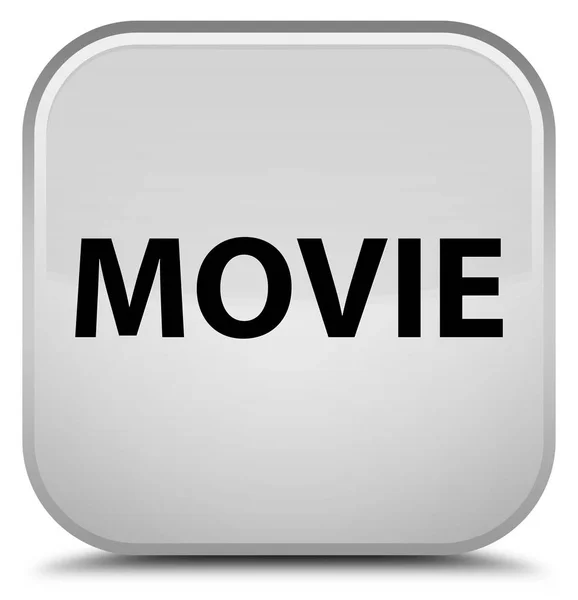 Specjalne biały kwadratowy przycisk film — Zdjęcie stockowe
