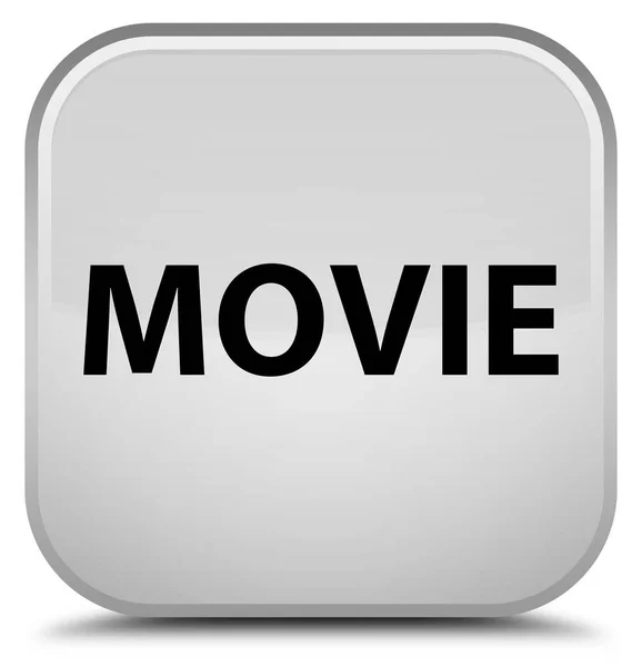 Movie special white square button — Stock Photo, Image