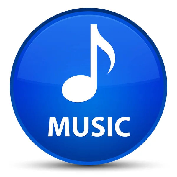 Musica speciale pulsante rotondo blu — Foto Stock