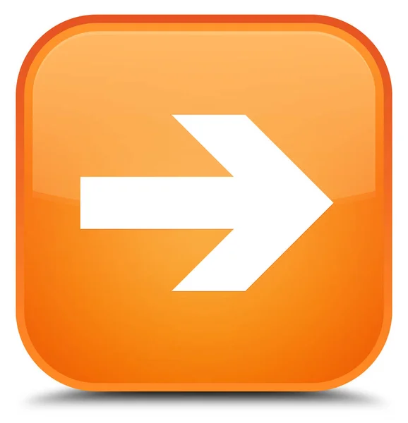 Successivo freccia icona speciale pulsante quadrato arancione — Foto Stock