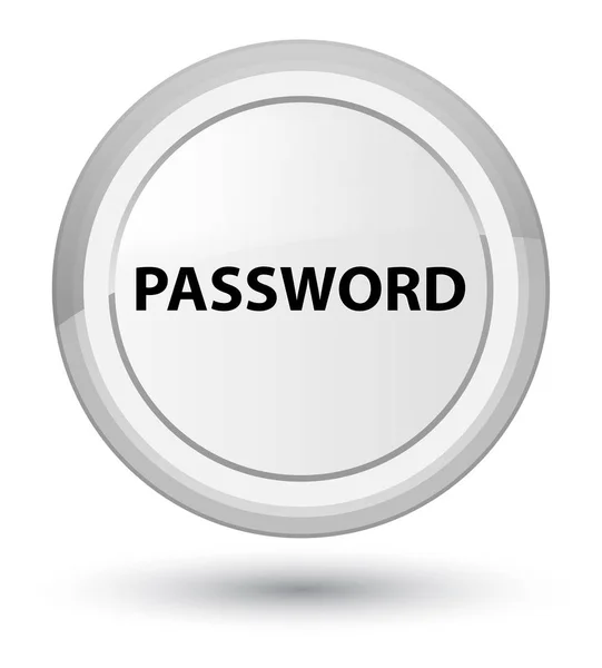 Eerste witte ronde knop wachtwoord — Stockfoto