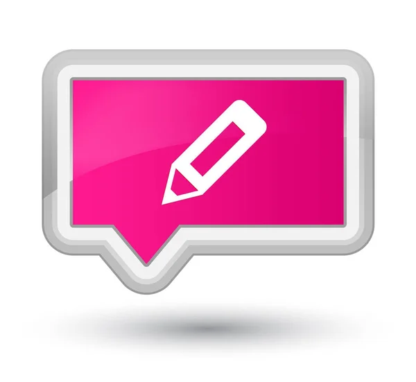 Pencil icon prime pink banner button
