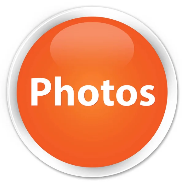 Fotos premium botón redondo naranja — Foto de Stock