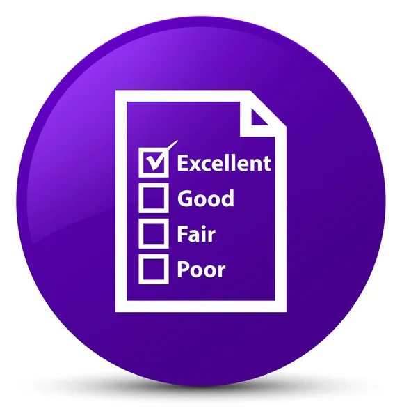 Questionnaire icon purple round button