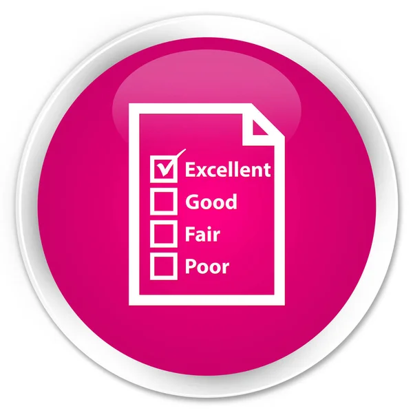 Questionnaire icon premium pink round button