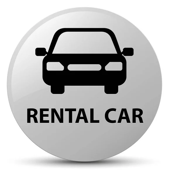 Verhuur auto wit ronde knop — Stockfoto