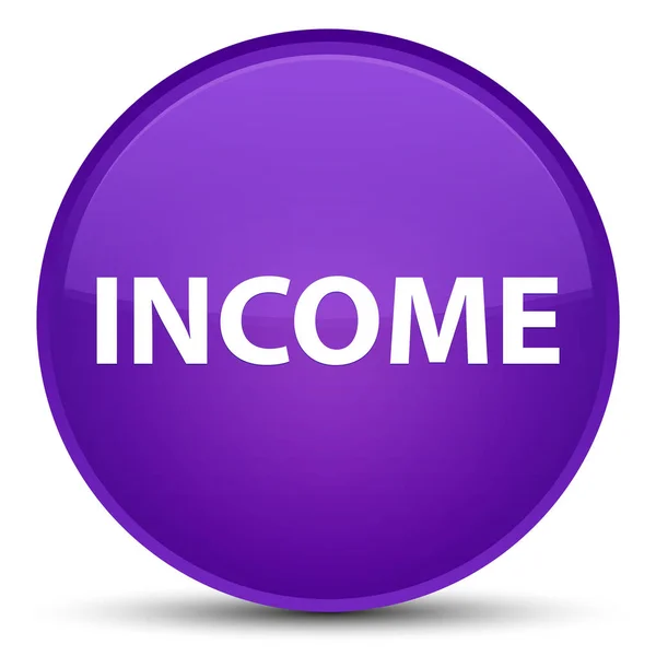 Income special purple round button — Stock Photo, Image