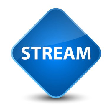 Akış zarif mavi elmas düğmesi