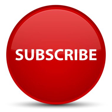 Özel kırmızı yuvarlak düğmesini abone