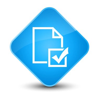 Anket kutsal kişilerin resmi zarif camgöbeği mavi elmas düğme