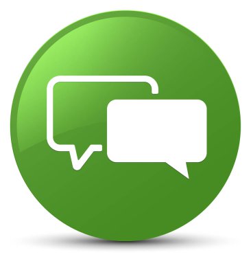 Referansları kutsal kişilerin resmi yumuşak yeşil yuvarlak düğme