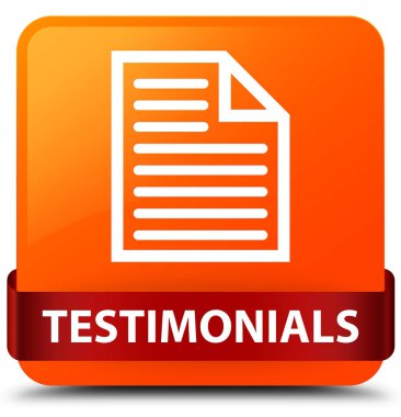 Referansları (sayfa simgesi) turuncu kare düğme kırmızı kurdele midd