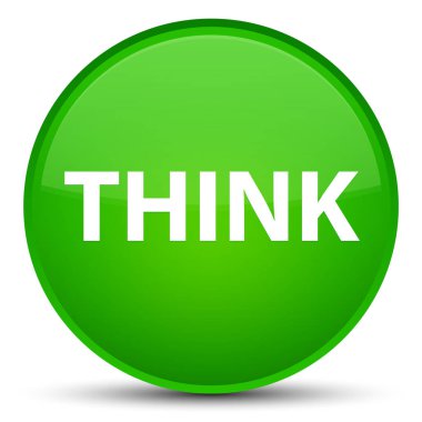 Özel yeşil yuvarlak düğmeye düşünüyorum