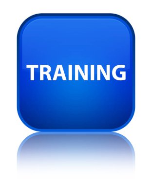 Eğitim özel mavi kare düğme