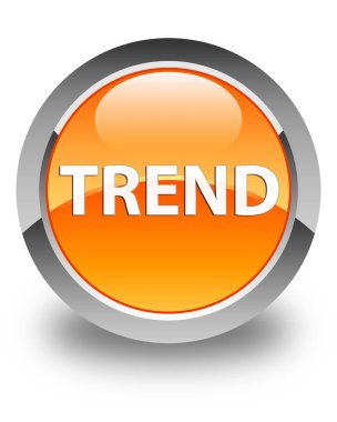 Eğilim parlak turuncu yuvarlak düğme