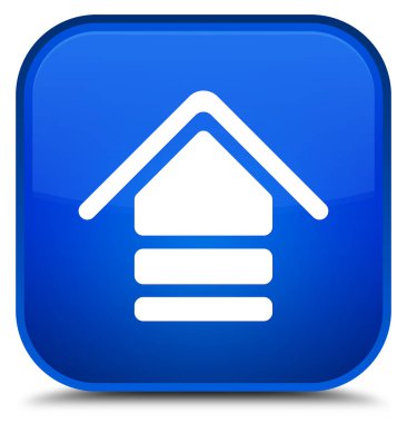 Kutsal kişilerin resmi özel mavi kare düğme upload