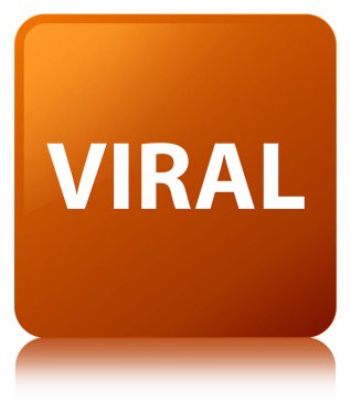 Viral kahverengi kare düğme