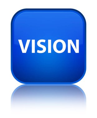 Vizyon özel mavi kare düğme