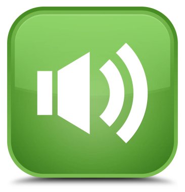 Ses simgesini özel yumuşak yeşil kare düğmesi