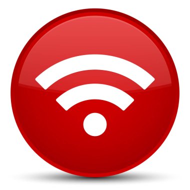WiFi kutsal kişilerin resmi özel kırmızı yuvarlak düğme