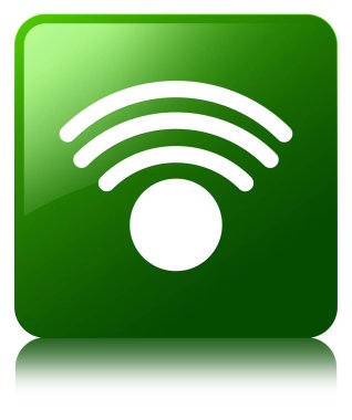 WiFi simgesi yeşil kare düğme