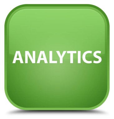 Analytics özel yumuşak yeşil kare düğme
