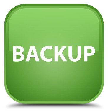 Yedek özel yumuşak yeşil kare düğmesini