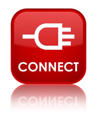 Özel kırmızı kare düğme bağlanmak